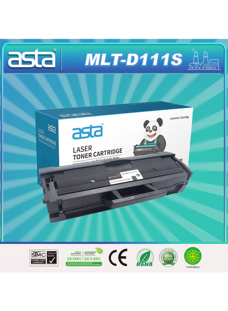 استا خرطوشة حبر ASTA M2070 MLT-D111S 111S D111S متوافقة مع طابعة LaserJet Xpress M2020 M2021 M2022 M2024 M2026 M2028 M2071 M2074 M2078 أسود BK Premium مستهلك MLT-D111 111 - Image 1
